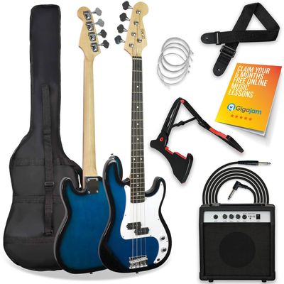 3rd Avenue Electric Bass Guitar Pack Full Size - Black