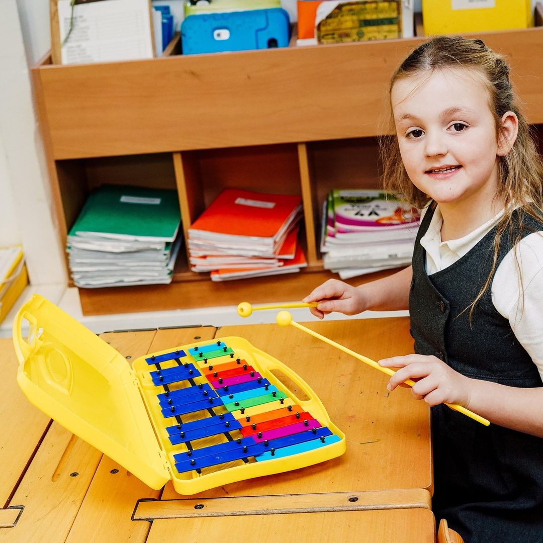 A-Star 25 Note Chromatic Glockenspiel - Yellow - Image 1