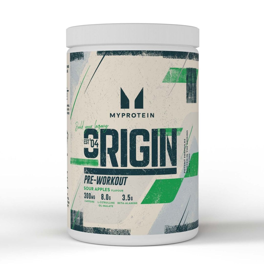 Origin Pre-Workout (Alpha) - 600G - 30servings - Sour Apples - Image 1