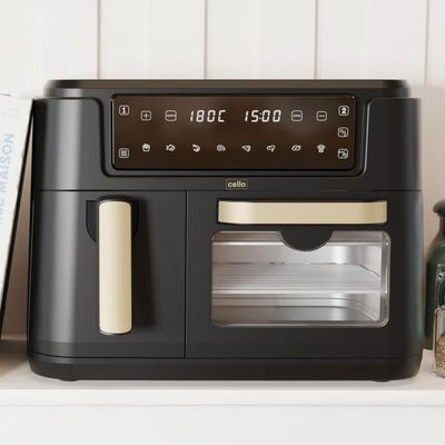 CELLO Dual Zone AF901A-BK Air Fryer - Ash Black, Black