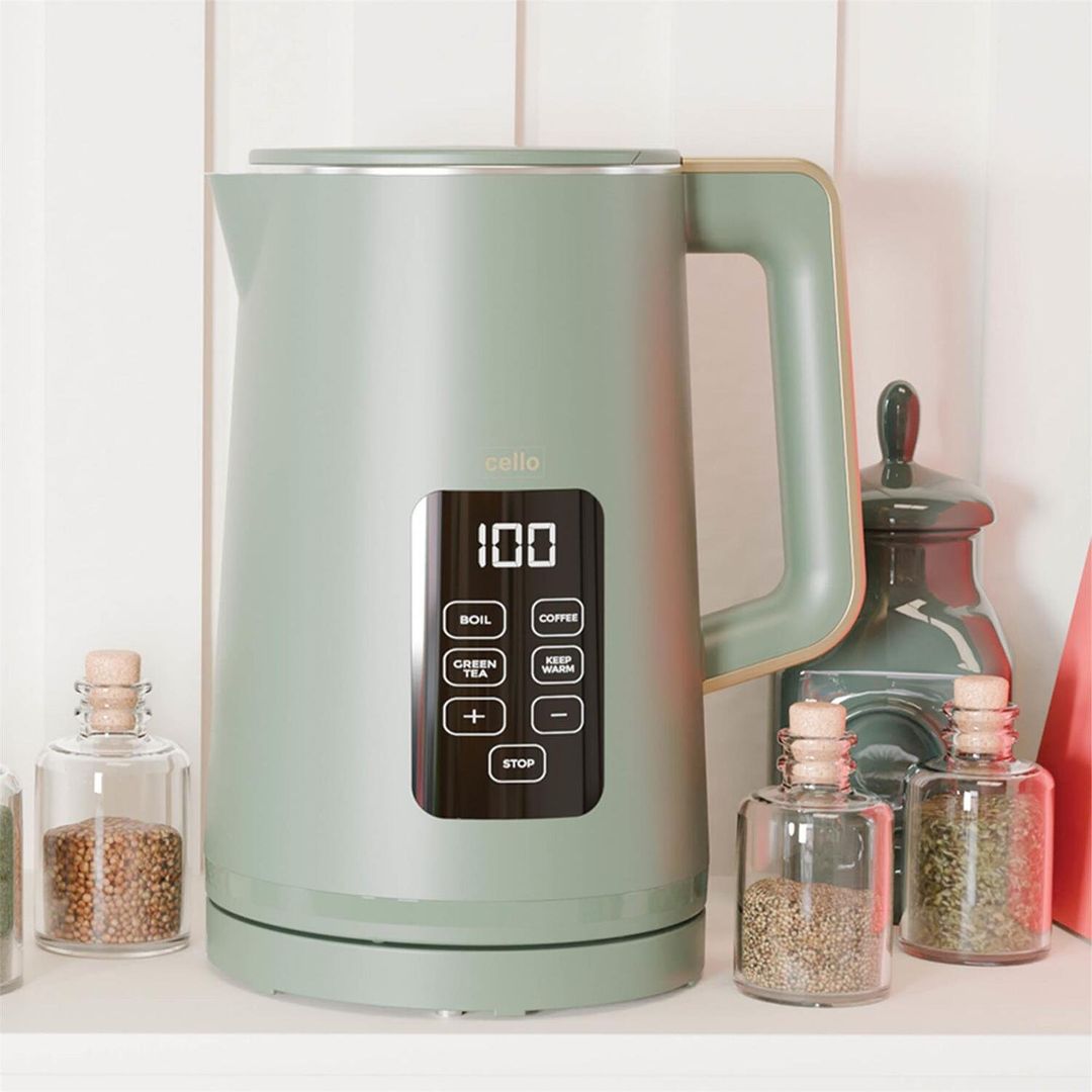 CELLO KE185 Electric Jug Kettle - Sage Green, Green - Image 1