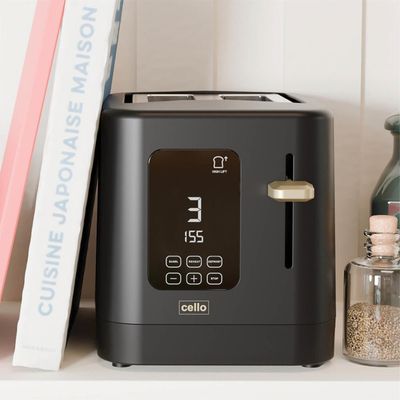 CELLO TR185-BK 2-Slice Toaster - Black, Black