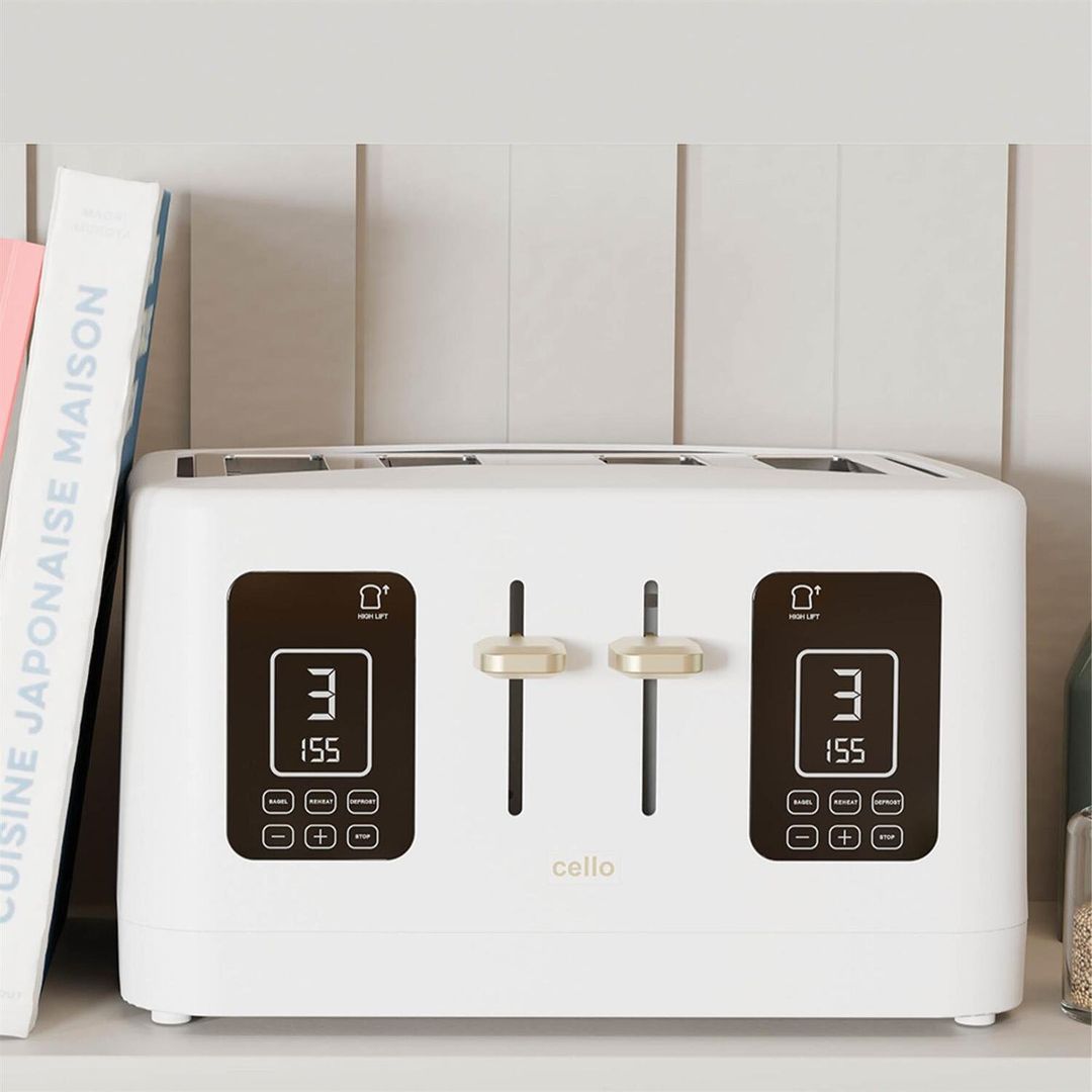 CELLO TR186-WH 4-Slice Toaster - White, White - Image 1
