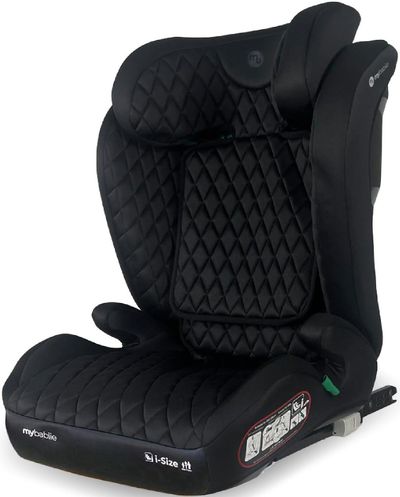 My Babiie MBCS23 High-Back Booster R129 Car Seat with ISOFIX - Quilted Black