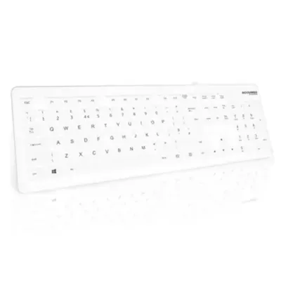 Accuratus Accumed Value keyboard Medical USB QWERTY UK International White - Thumbnail 2