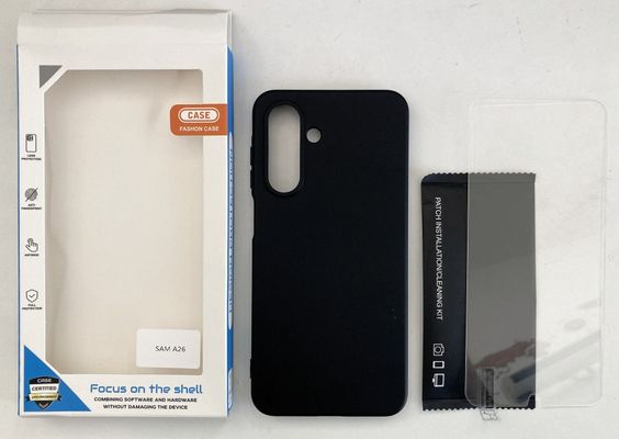 Accuratus MOB-SA26-SCAS+SP-B mobile phone case Shell case Black - Thumbnail 2