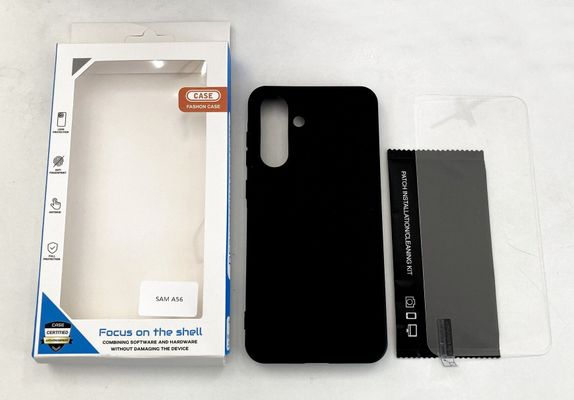 Accuratus MOB-SA56-SCAS+SP-B mobile phone case Shell case Black - Thumbnail 2
