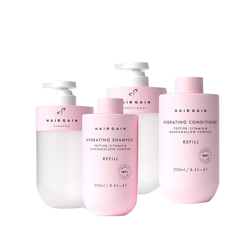 Hair Gain Hydrating Shampoo & Conditioner Starter Kit 250ml - Image 1