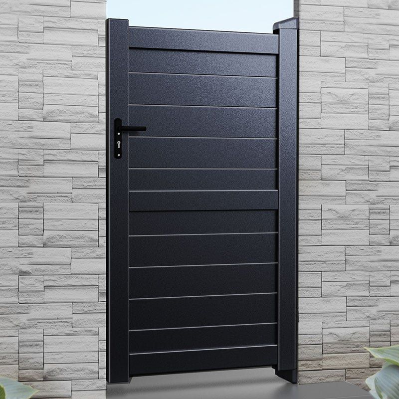 Exeter Premium Metal Side Gate - Black - Image 1