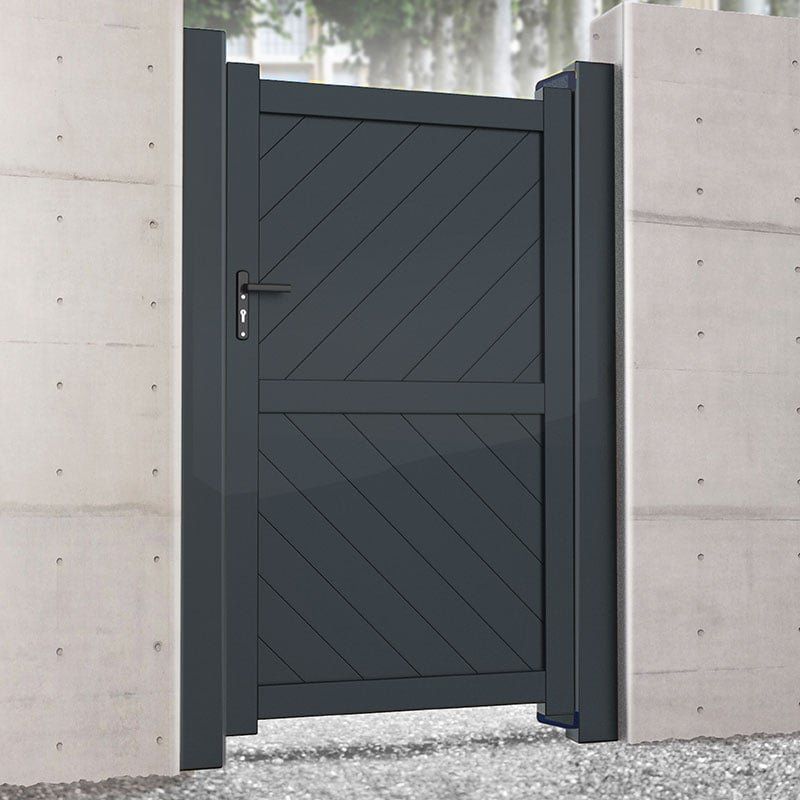 Barnstaple Premium Metal Side Gate - Grey - Image 1