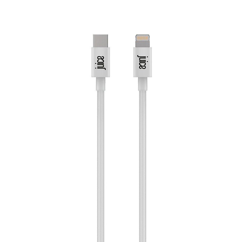 Juice JUI-CABLE-LIGHT-TYPEC-1M-RND-WHT lightning cable White - Image 1