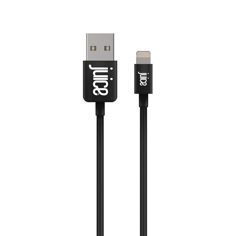 Juice JUI-CABLE-LIGHT-2M-RND-BLK lightning cable Black - Image 1