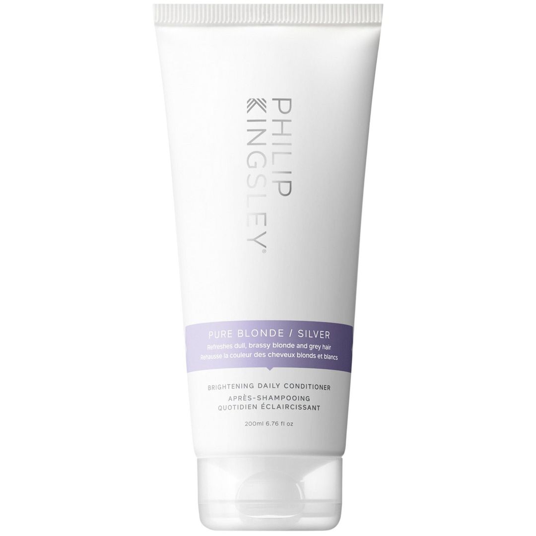 Philip Kingsley Pure Blonde/Silver Daily Brightening Purple Conditioner 200ml - Image 1