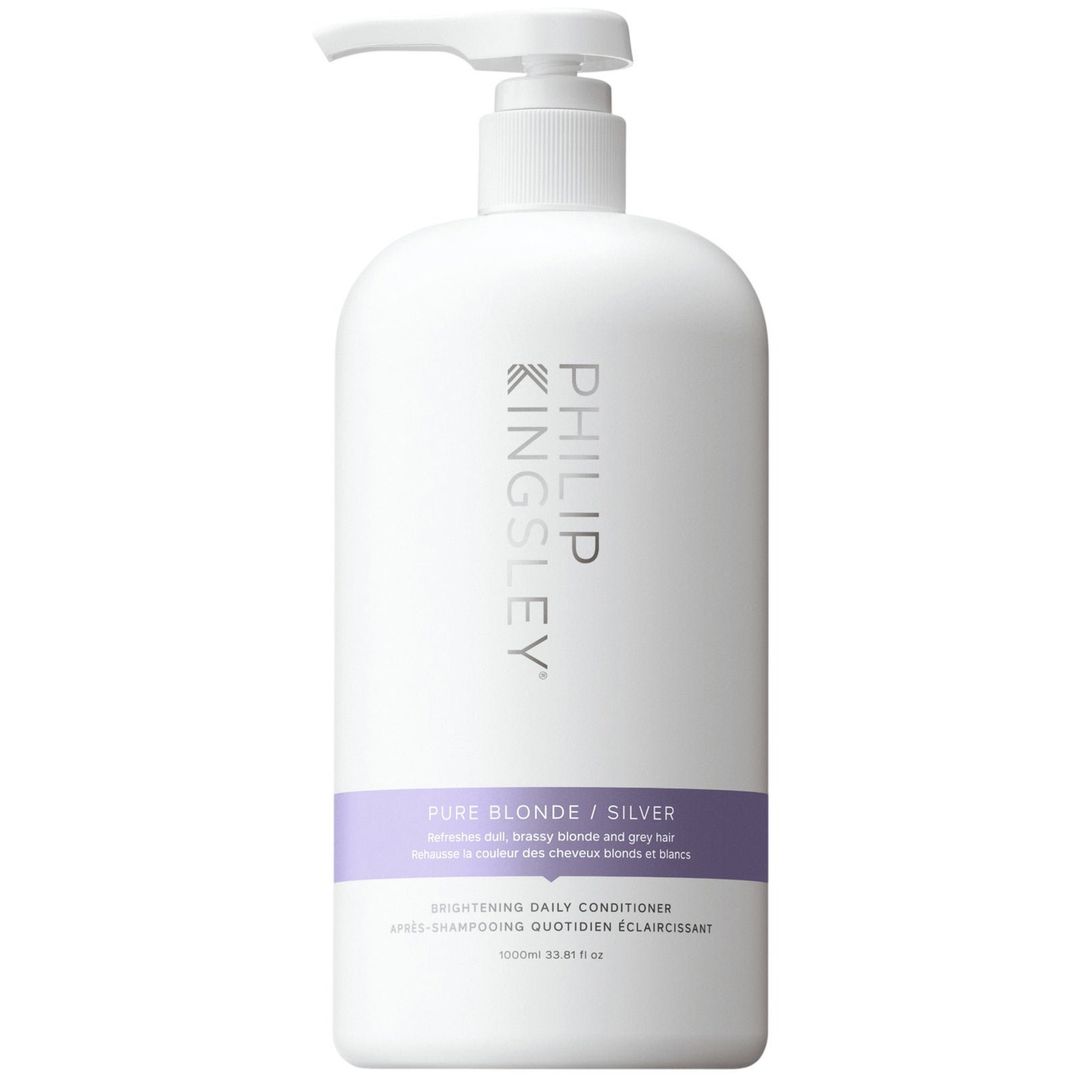 Philip Kingsley Pure Blonde/Silver Daily Brightening Purple Conditioner 1000ml - Image 1
