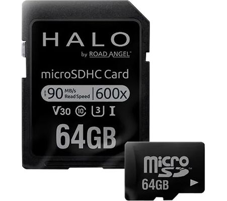 Road Angel 64GB MicroSD Card for Halo Dash Cams