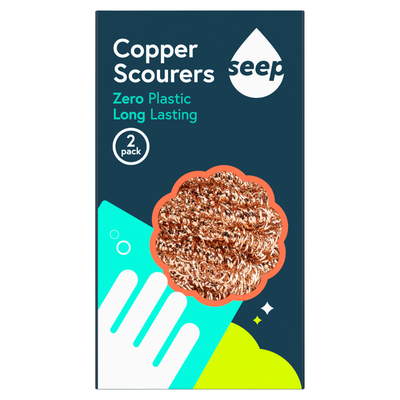 | Recyclable Copper Scourers - 2 Pack| Plastic Waste Free