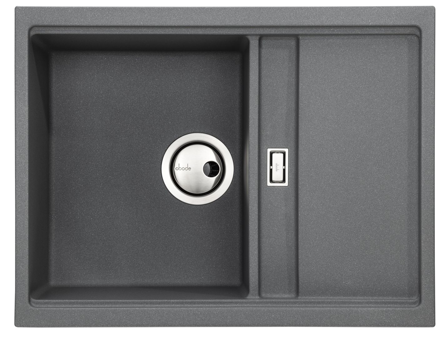 Abode Synchronist 1.25 Bowl Inset / Undermount Grey Granite Kitchen Sink - Image 1