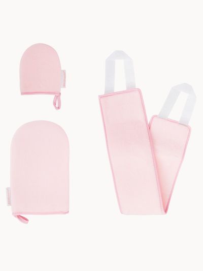 Brushworks Women's Tan Applicator Set in Pink