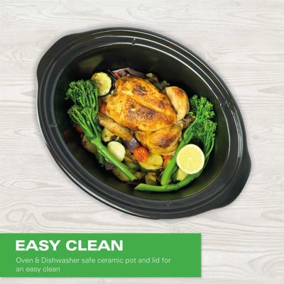 HAMILTON BEACH The Family Favourite Slow Cooker - Black, Black
