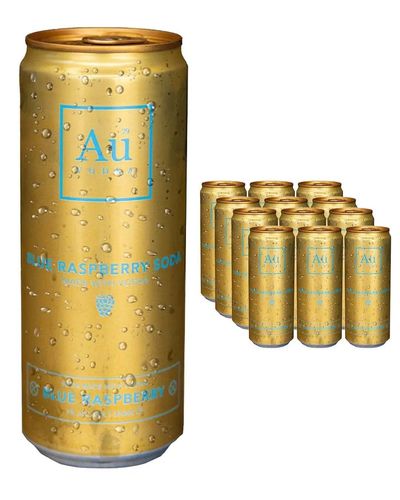 Au Vodka Blue Raspberry Premixed Cans Multipack, 12 x 330 ml