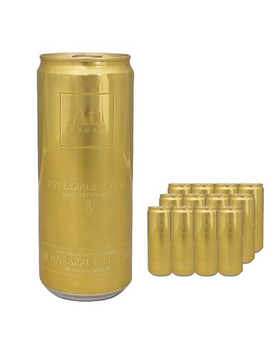 AU Vodka Pineapple Premixed Can Multipack, 12 x 330 ml - Thumbnail 2