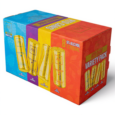 Au Vodka Pre-Mixed Variety Party Pack, 8 x 330 ml