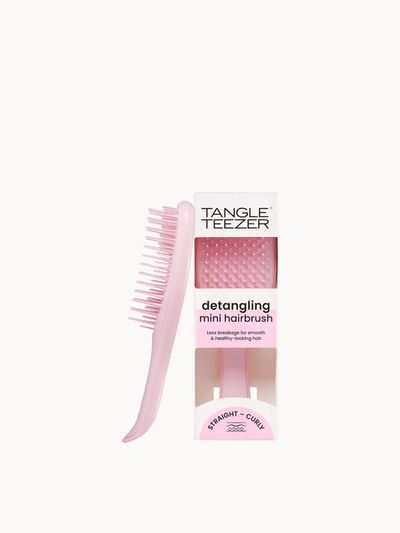 Tangle Teezer Women's The Ultimate Detangler Mini (straight to curly) in Millennial Pink | Size: 43g