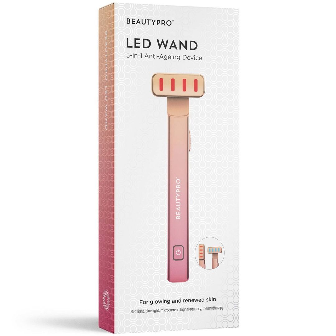 BEAUTYPRO Light Therapy 5-in-1 LED Wand - Ombre, Orange,Pink - Image 1