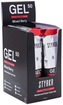 Styrkr GEL50 Dual-Carb Energy Gel - Box of 12 - Mixed Berry - Image 1
