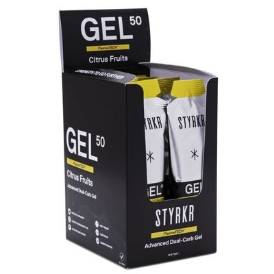 STYRKR Gel50 Dual-Carb Energy Gel - 12servings - Citrus Fruit