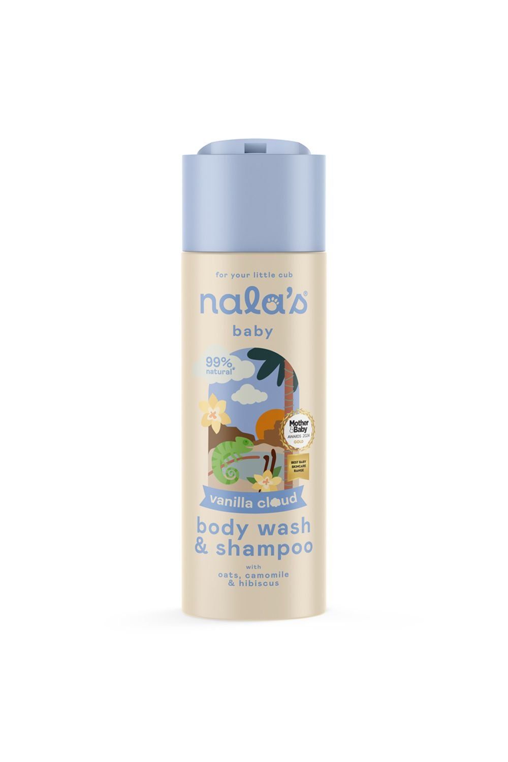 Nala's Baby Body Wash & Shampoo Vanilla Cloud 200ml - Image 1