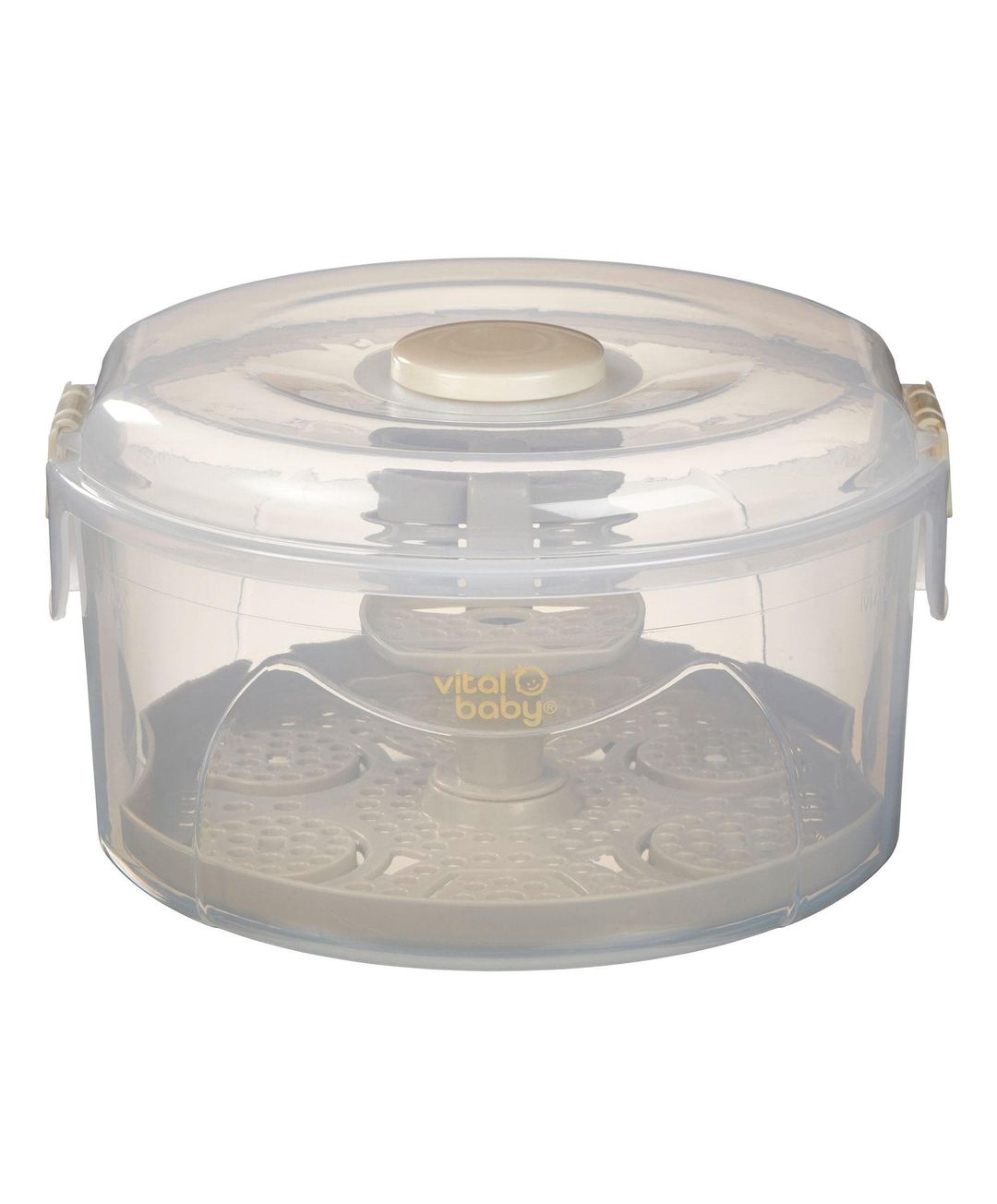 VITAL BABY EarthSmart 2-in-1 Combination Steriliser - Clear & Oat - Image 1