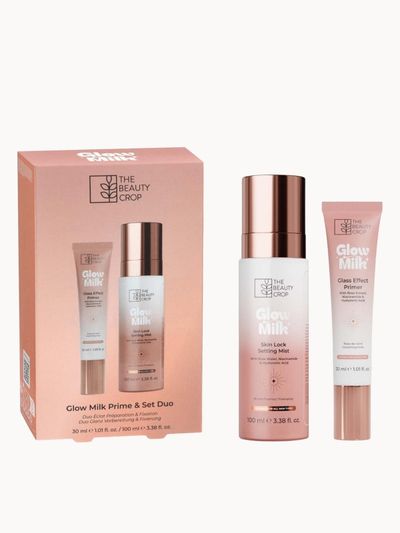 The Beauty Crop Women's Glow Milk Prime & Set Duo