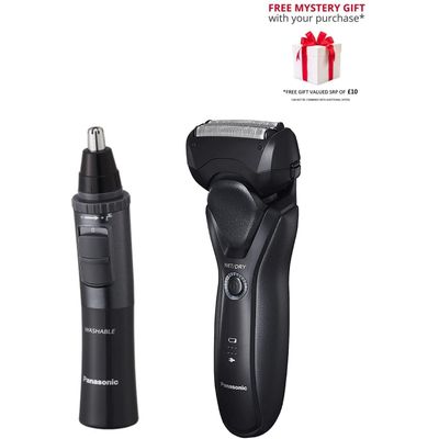 Panasonic ER-GN33, ES-RT37 Multi-functional Trimmer and Shaver Bundle - Black