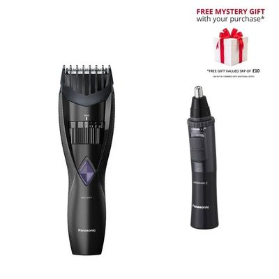 Panasonic ER-GB37 + ER-GN33 Beard & Facial Hair Trimmer Set - Black - Thumbnail 2