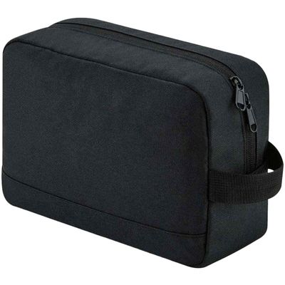Bagbase Unisex Adult Essentials Recycled Toiletry Bag - Black