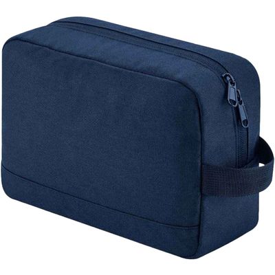 Bagbase Unisex Adult Essentials Recycled Toiletry Bag - Navy - Thumbnail 2