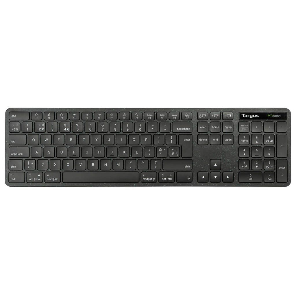 Targus EcoSmart AKB873NO keyboard Universal RF Wireless + Bluetooth QWERTY Nordic Black - Image 1