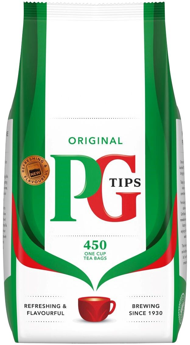 PG Tips One Cup Square Tea Bags (Pack of 450) 800338 - Image 1