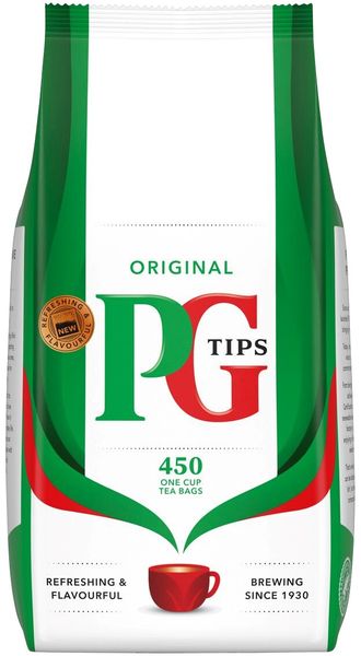PG Tips One Cup Square Tea Bags (Pack of 450) 800338