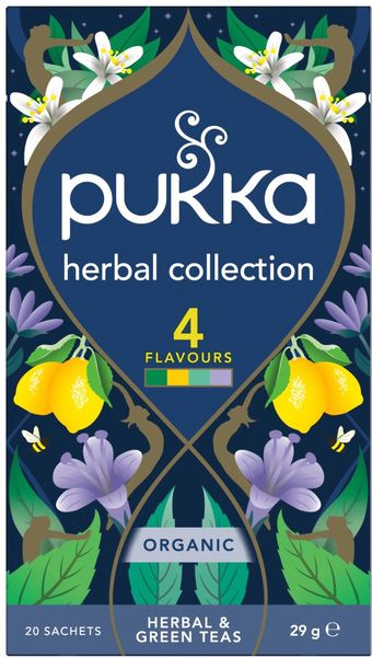 Pukka Organic Herbal and Green Tea Collection Tea Bags (Pack of 20) 802104