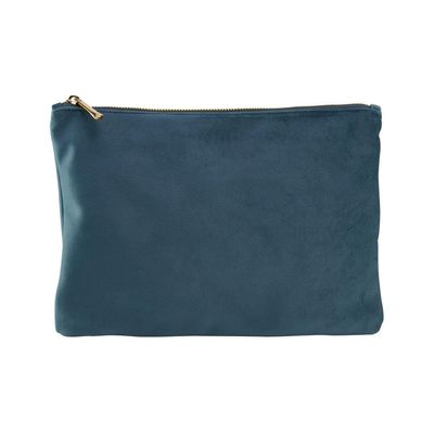 Bagbase Velvet Cosmetic Case - Blue Topaz
