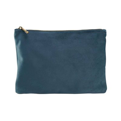 Bagbase Velvet Cosmetic Case - Blue Topaz - Thumbnail 2