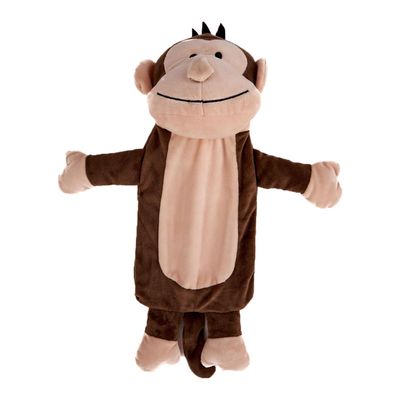 K Collection Monkey 3D 750ml Hot Water Bottle & Cover in Brown