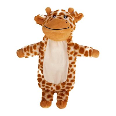 K Collection Giraffe 3D 750ml Hot Water Bottle And Cover - Brown/Cream