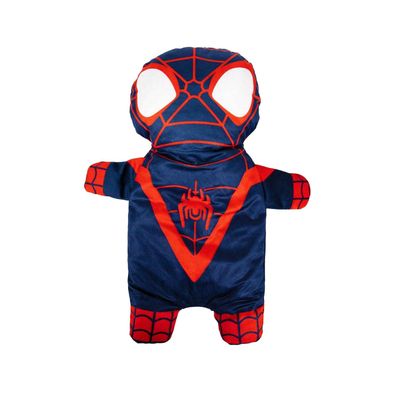 Spider-Man: Miles Morales 3D 750ml Hot Water Bottle And Cover - Blue/Red