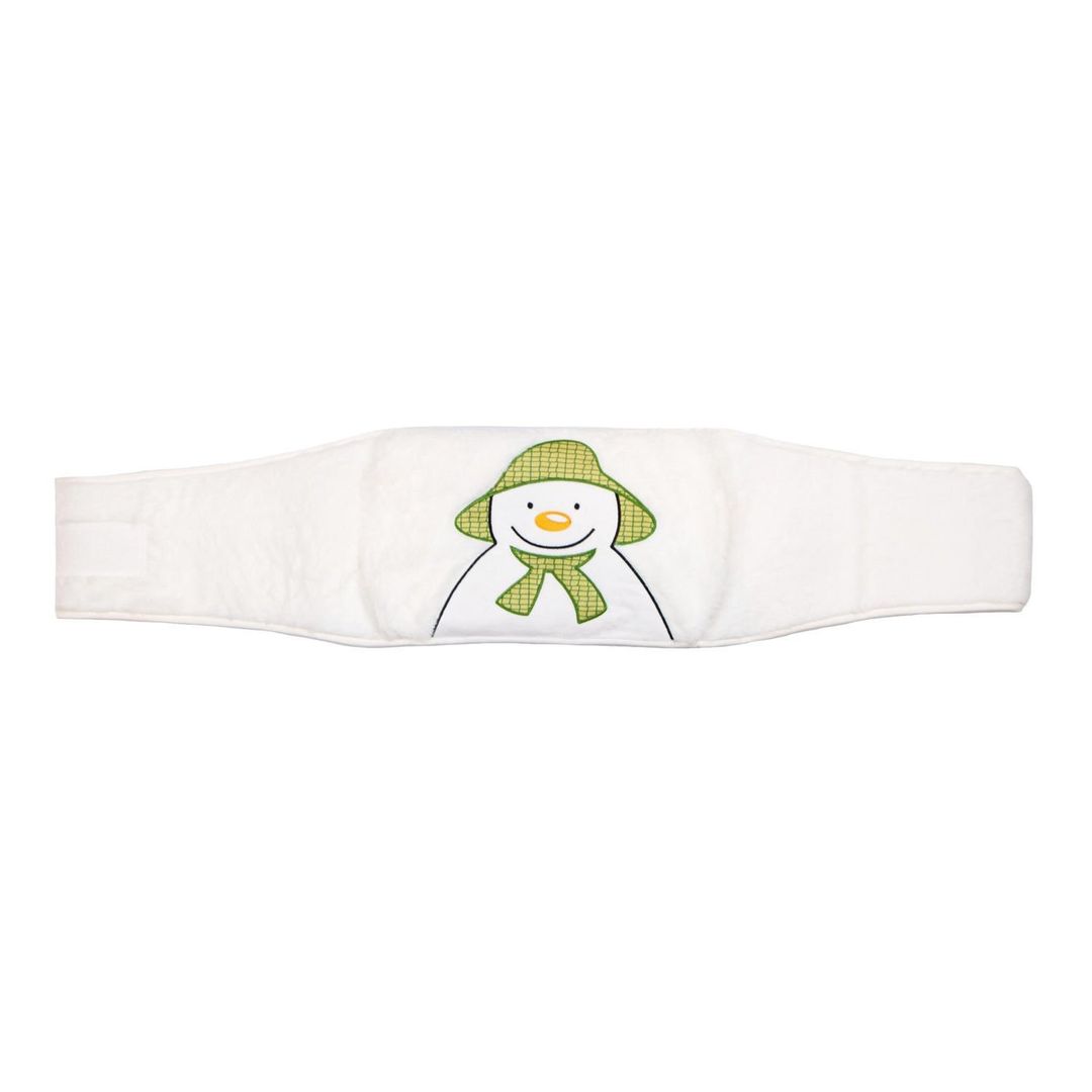 K Collection Snowman 1L Hot Water Bottle Belt in White - Image 1