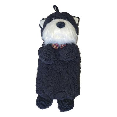 K Collection Scottish Terrier 3D 750ml Hot Water Bottle & Cover in Black