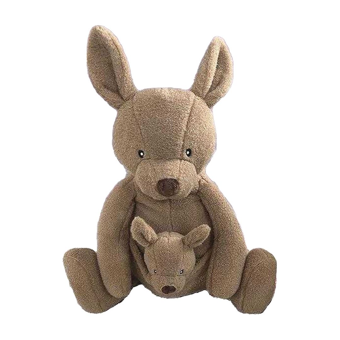 K Collection Kangaroo 3D 750ml Hot Water Bottle & Cover Pack of 2 in Brown - Image 1