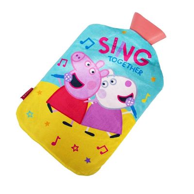Peppa Pig Sing Together Reversible 2L Hot Water Bottle And Cover - Multicoloured